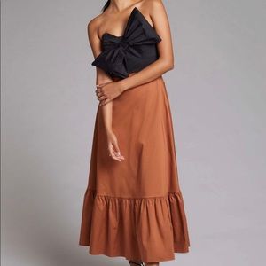 Anthropologie Hutch Bow-Tie Maxi Dress NWT